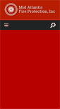 Mobile Screenshot of midatlanticfireprotection.com